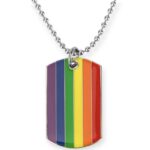 Necklace tag 'rainbow'