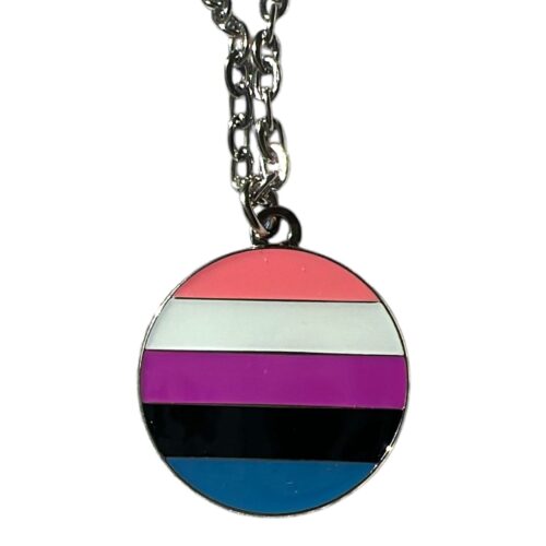 Necklace silver 'genderfluïd'