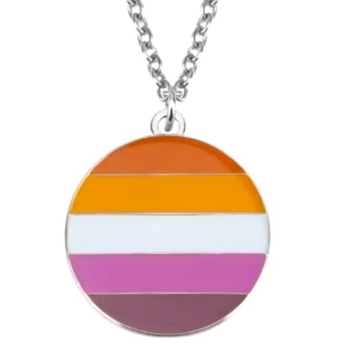 Necklace silver 'lesbian'