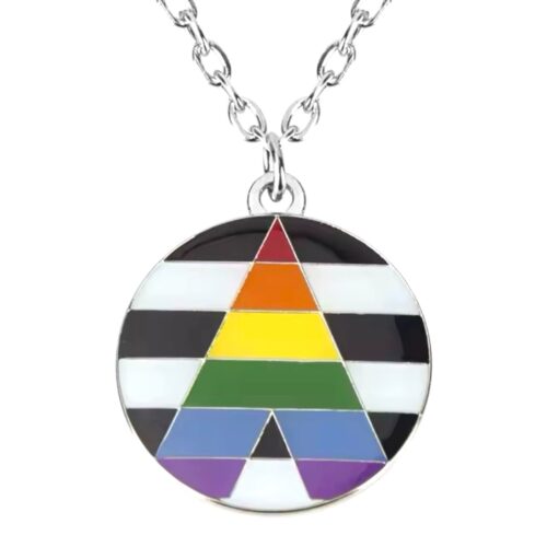 Necklace silver 'straight ally'