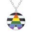Necklace silver 'straight ally'