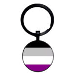 Keychain "asexual" black