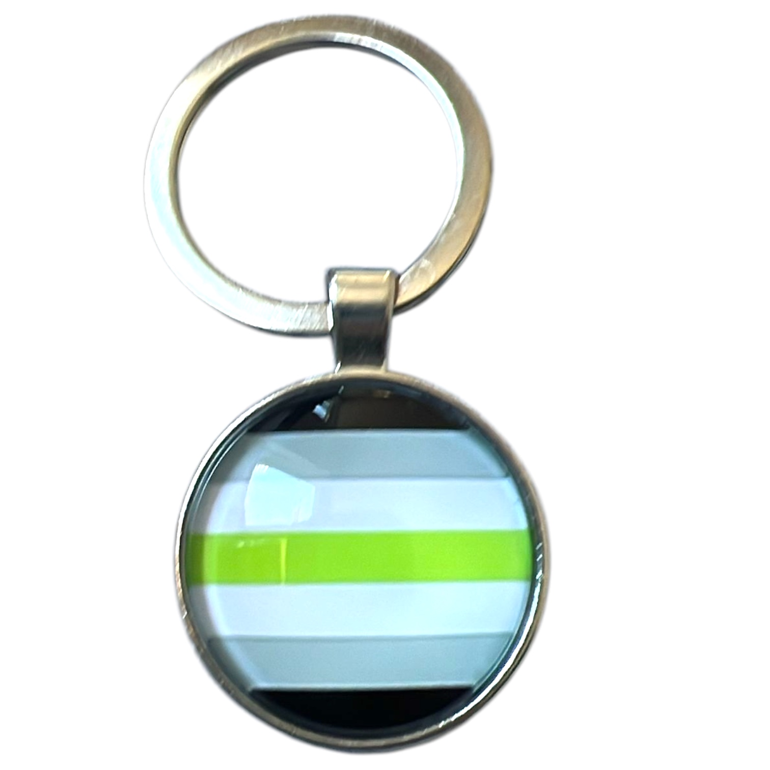 Keyring silver 'agender'