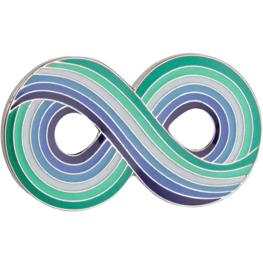 LGBTQIA+ accessory in gay pride colors : green white blue