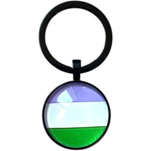 Keyring black 'genderqueer'