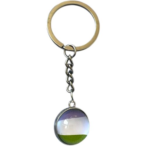 Keychain sphere 'genderqueer'