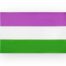 Flag 'genderqueer' 90 x 150 cm