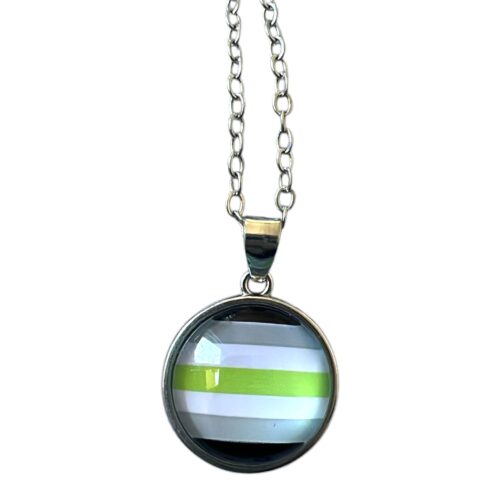 Necklace silver 'agender'