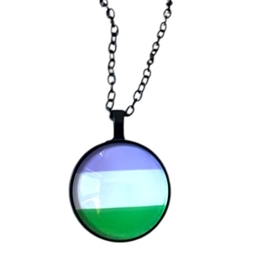 Necklace black 'genderqueer'